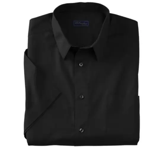 KS Signature by KingSize Men's Big & Tall  Wrinkle Free Short-Sleeve Dress Shirt image {1}