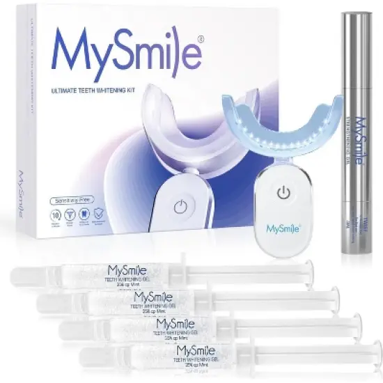 MySmile Premium 10 Min Teeth Whitening Kit with 28 LED Light, 35% CP Teeth Whitening Gel image {6}