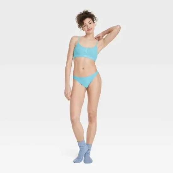 Women's Plush Ribbed Bra and Underwear Set - Colsie&trade; image {2}