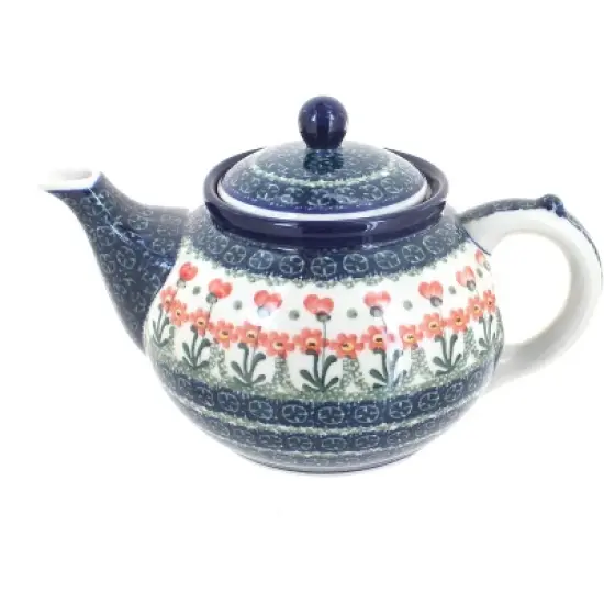 Blue Rose Polish Pottery 60 Ceramika Artystyczna Medium Teapot image {11}