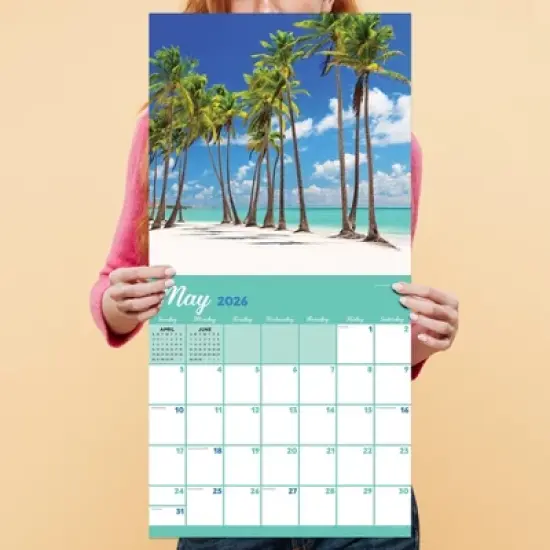 TF Publishing 13.5"x14.5" 2026 Tropical Beaches Wall Calendar image {3}