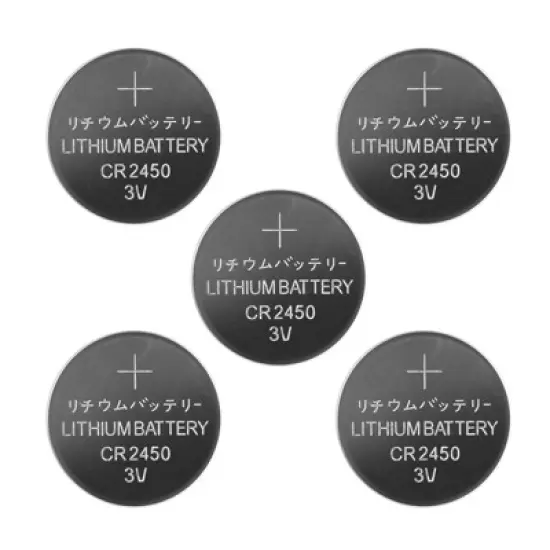 CR2450 CR 2450 3V Lithium Batteries Coin Button Cell Watch Battery (Pack Of 5-piece) by Insten image {5}