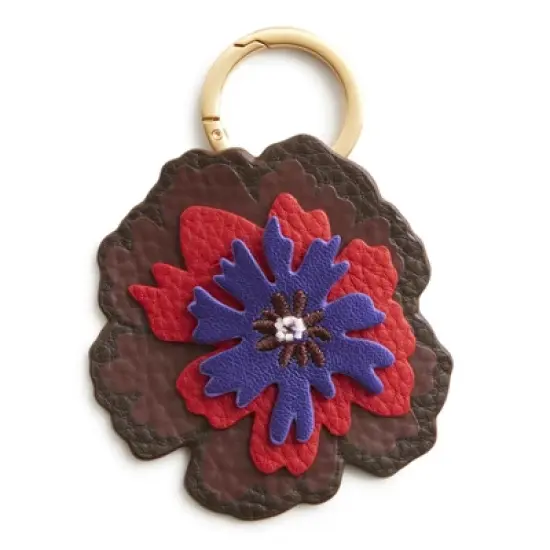 Vera Bradley Women's Outlet Leather Flower Bag Charm image {2}