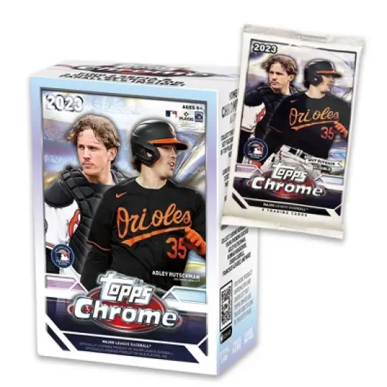 2023 Topps MLB Chrome Baseball Trading Card Blaster Box image {1}