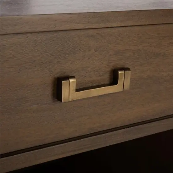 Nisha 1-Drawer Wood Nightstand - SFV7707 - Brown - Safavieh Couture image {9}