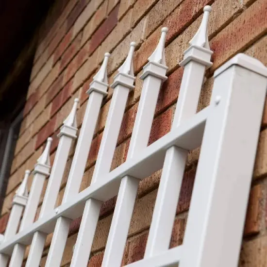 96" Winchester Vinyl Trellis - White - Dura-Trel image {4}