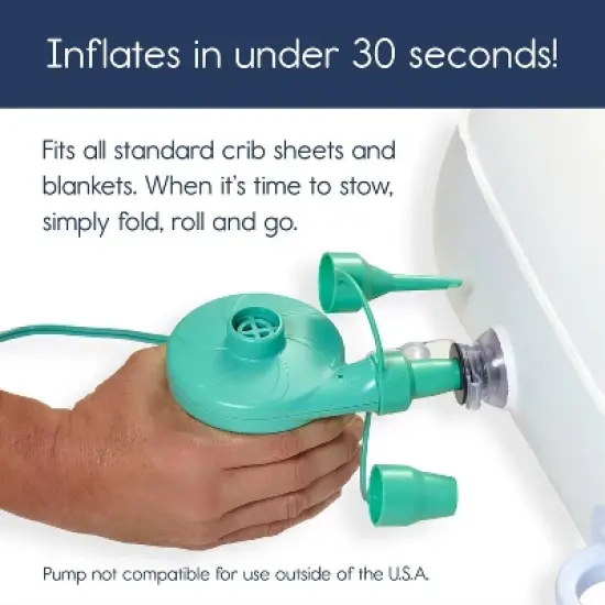 hiccapop Inflatable Toddler Bed - Gray image {1}