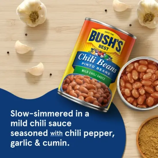 Bush's Pinto Beans in Mild Chili Sauce - 16oz image {2}