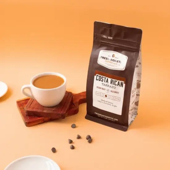 Fresh Roasted Coffee, Costa Rican Tarrazu Coffee, Whole Bean image {3}