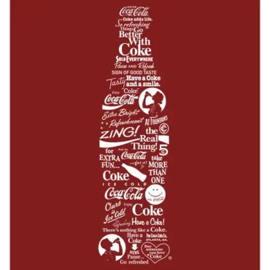 Women's Coca Cola Unity Logo Bottle T-Shirt image {1}