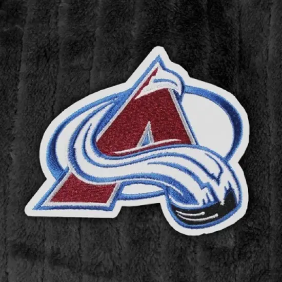 NHL Colorado Avalanche Ribbed Robe: Polyester, Midweight, Front Tie, Long Sleeve image {2}