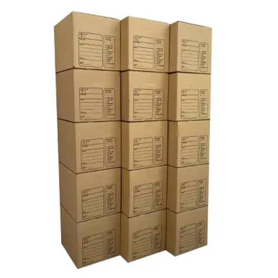 UBMOVE Moving Boxes with Handles, 15 Premium Small, 16 3/8" x 12 5/8" x 12 5/8" image {2}