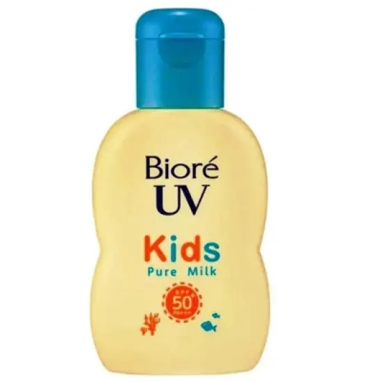 Biore UV Kids Pure Milk SPF50 + PA+++ (2.36 oz) | MADE IN JAPAN | Gentle Children's Sunscreen Sun Protection image {1}