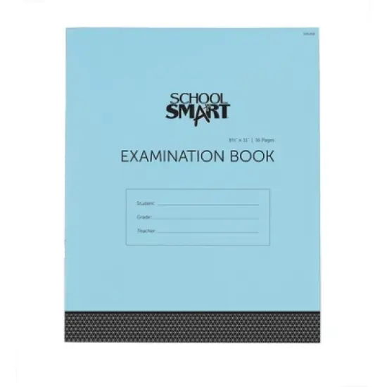 School Smart Examination Blue Book with 16 Pages, 8-1/2 x 11 Inches, Pack of 50 Books image {6}