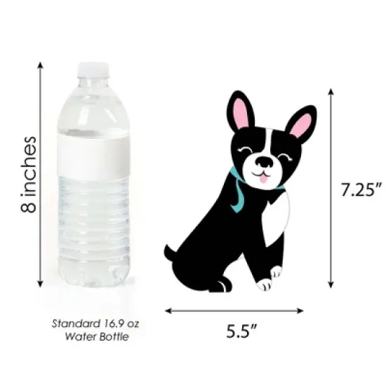 Big Dot of Happiness Pawty Like a Puppy Girl - Decorations DIY Pink Dog Baby Shower or Birthday Party Essentials - Set of 20 image {3}