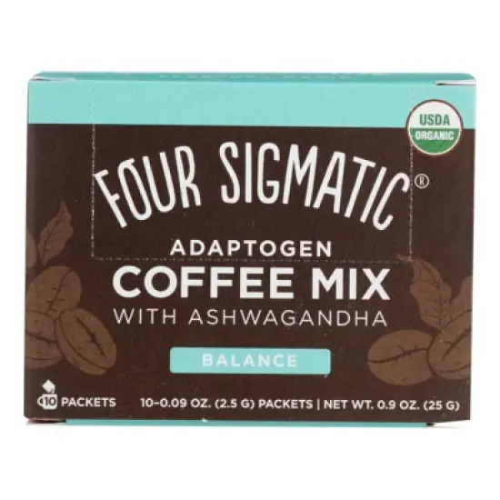 Four Sigmatic Organic Adaptogen Coffee Mix With Ashwagandha Balance Packets - 10 ct image {3}