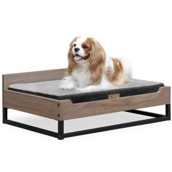 TailZzz Milo Wooden Pet Bed with Mattress  Small / Medium Dog Bed image {13}