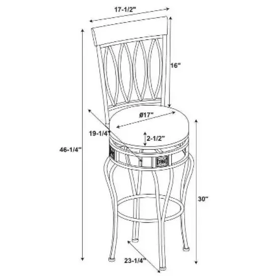 30" Flynn Barstool Bronze - Linon image {8}