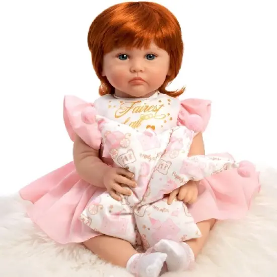 Paradise Galleries Reborn Toddler - Once Upon a Princess, 20 inch Made in GentleTouch Vinyl, Red Hair, 6-Piece Realistic Baby Doll Gift Set image {2}