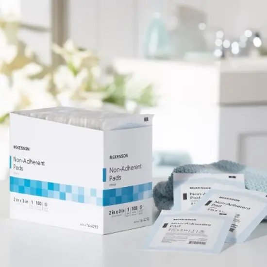 McKesson Sterile Non-Adherent Dressing Rectangle 2 x 3" image {6}