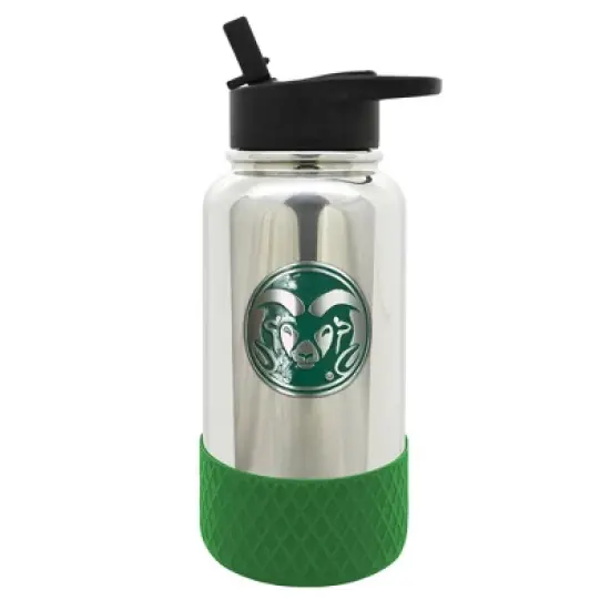 NCAA Colorado State Rams 32oz Chrome Thirst Hydration Water Bottle image {1}