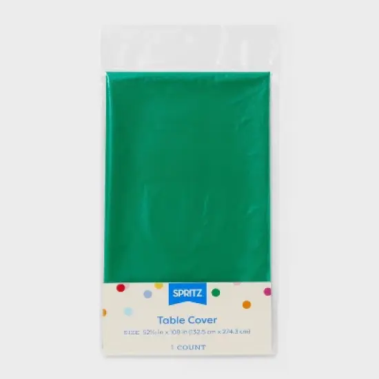 Green Rectangular Table Cover - Spritz&trade; image {2}