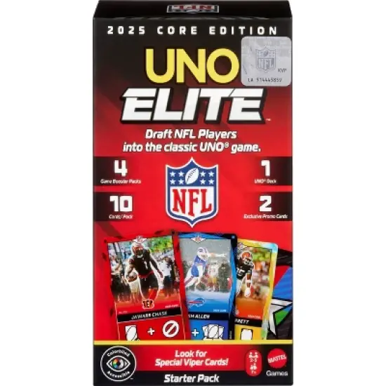 Mattel Uno Elite NFL Core Starter Pack Card Game image {6}
