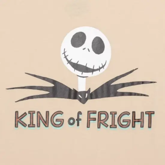 Adult The Nightmare Before Christmas Jack Skellington 'King of Fright' Graphic T-Shirt - Tan image {2}