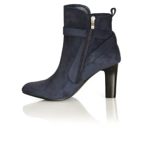 Women's Plus Size WIDE FIT Tara Ankle Boot - blueberry | CITY CHIC image {2}