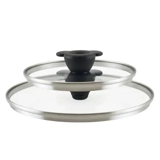 Farberware Disney Monochrome 7pc Ceramic Nonstick Cookware Set Black: Dishwasher Safe, Electric & Gas Compatible image {8}