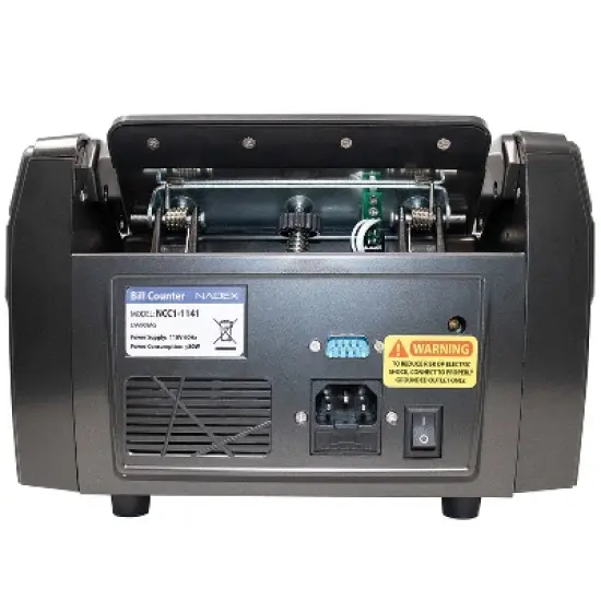 Nadex Coins&trade; V1800 Money Counter and Counterfeit Detector in Black image {1}