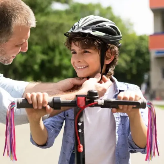 Unique Bargains Handlebar Decorations Tassel Grip Ribbon Scooter Bike Streamers 4 Pcs image {2}