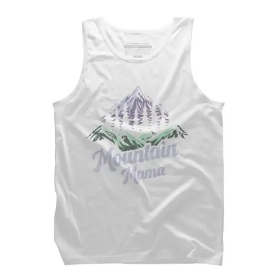 Men's Design By Humans Mountain Mama Camping Adventure Mom By Flowerr Tank Top image {6}