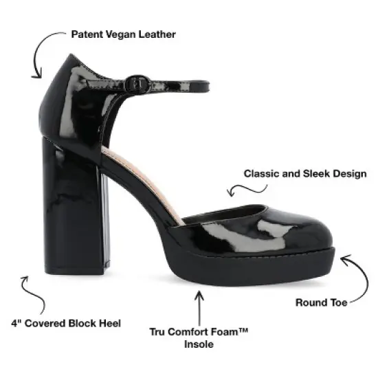 Journee Collection Womens Samarr Tru Comfort Foam High Heel Round Toe Pumps image {7}