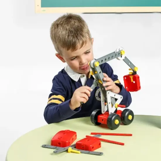 Miniland Educational Mecaniko, Vehicle Building Set, 81 Pieces image {1}