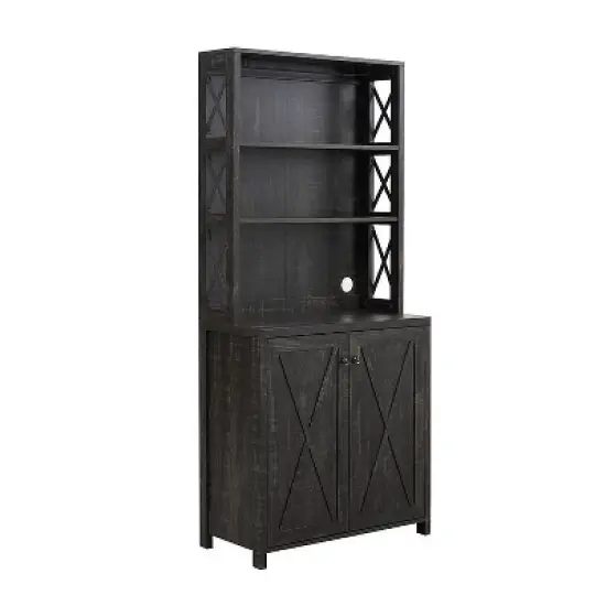 Elegant Wall Bar Cabinet - Home Source image {8}