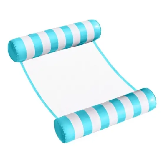 Joyfy Hammock Pool Floats Adult, 2 Packs 4-in-1 Versatile Beach Lake Inflatable Floats Lounger, Poolside Relaxation PVC Water Hammock image {6}