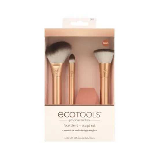 EcoTools Precious Metals Face Blend and Sculpt Brush Set - 4pc image {1}