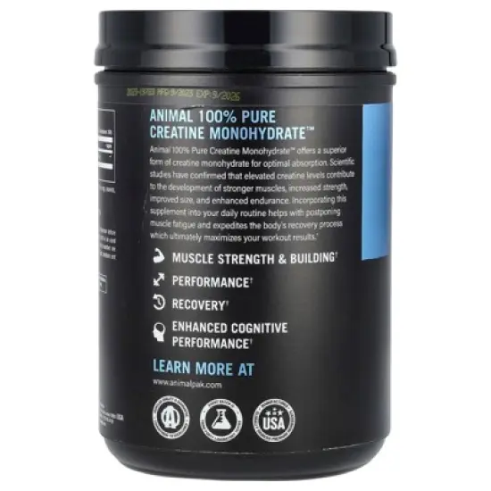Animal 100% Pure Creatine Monohydrate&trade; Powder, Unflavored, 2.2 lb (1 kg) image {2}