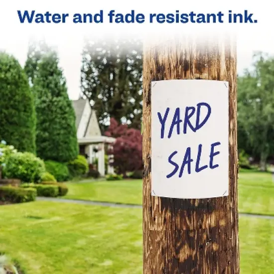 Avery Marks-A-Lot Desk-Style Permanent Markers Chisel Point Blue 514744 image {6}