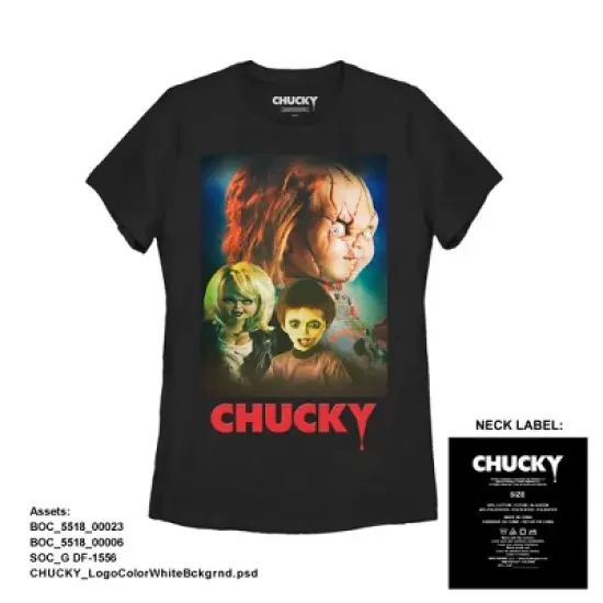 Women's Seed of Chucky Family Poster T-Shirt image {1}