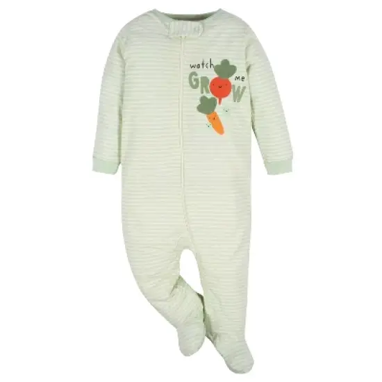 Gerber Baby Long Sleeve Sleep 'N Plays - 4-Pack image {3}