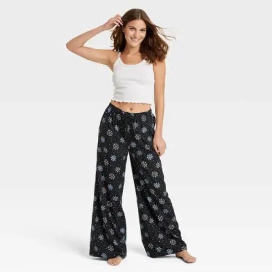 Women's Woven Wide Leg Pajama Pants - Colsie&trade; image {3}