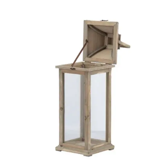 A&B Home 2pc Ivona Garden Outdoor Candle Lanterns - White image {3}