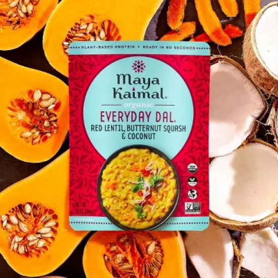 Maya Kaimal Organic Vegan Everyday Dal Red Lentils with Butternut Squash and Coconut - 10oz image {2}