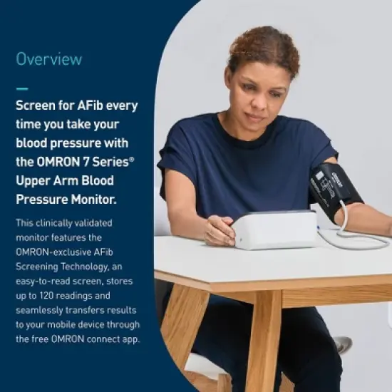 Omron Series 7 Upper Arm Blood Pressure Monitor image {8}