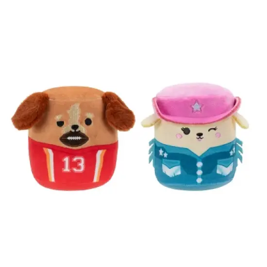 Chew Mees by Squishmallows Cowgirl and Football Player Dog Plush Toy image {10}