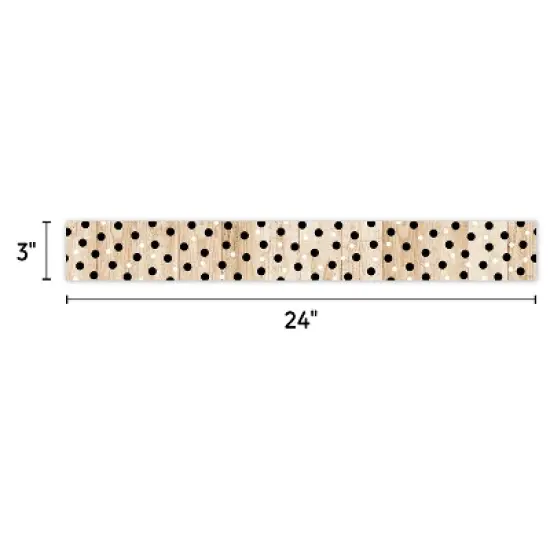 Creative Teaching Press&reg; Core Decor Polka Dots on Wood EZ Border, 48 Feet Per Pack, 3 Packs image {2}