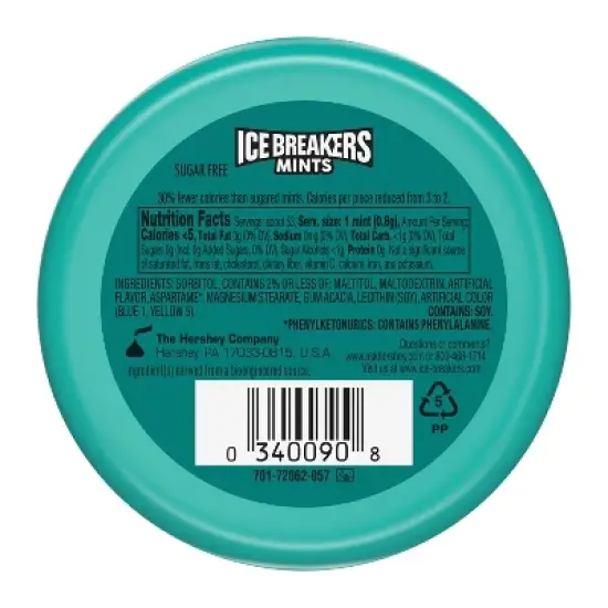 Ice Breakers Wintergreen Sugar Free Mint Candies - 1.5oz image {3}