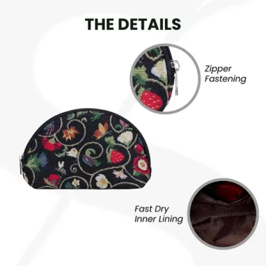 Signare USA Jacobean Dream Cosmetic Bag/ Makeup Bag image {8}